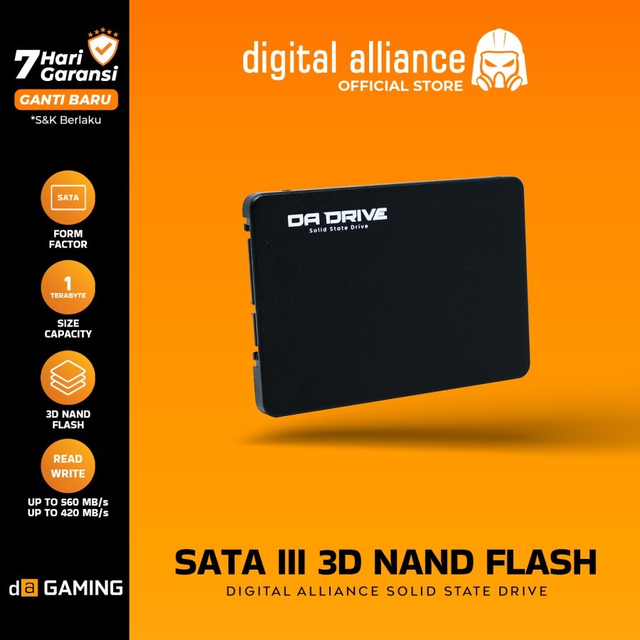 Digital Alliance DA Drive SSD 1TB SATA III 2.5 Inc 3D NAND